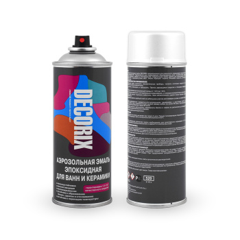 Эмаль-аэрозоль 520 мл для ванн и керамики DECORIX RAL9003, белая