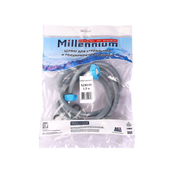 Шланг заливной для бытовой техники 3/4" 1,5 м в упаковке *1/100