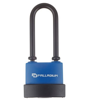 Замок навесной прорезиненный 907WP-65L Палладиум *1/6/24