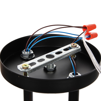 Люстра N6418/3 BK+WOOD 3*40W E27 220V (l-560; w-120; h-270) VERNER LIGHTING *1