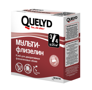 Клей для обоев Quelyd Мульти-флизелин, 25 м², 130 г
