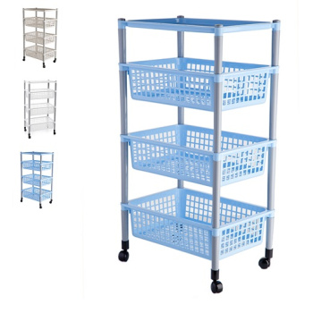 Этажерка пластм. 4 секции-лотка, на колесиках 440х310х830мм арт.944("Полимербыт") *1/2 Этажерка пластм. 4 секции-лотка, на колесиках 440х310х830мм арт.944("Полимербыт") *1/2