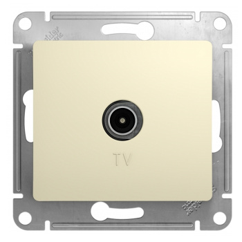 Механизм розетки "Glossa" 1-м. TV 1DB беж. GSL000291 *1/10