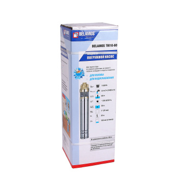 Насос погружной скважинный вихревой шнур20м 1100Вт 2400л/час напор60м BELAMOS ТМ10-60 *1 Насос погружной скважинный вихревой шнур20м 1100Вт 2400л/час напор60м BELAMOS ТМ10-60 *1
