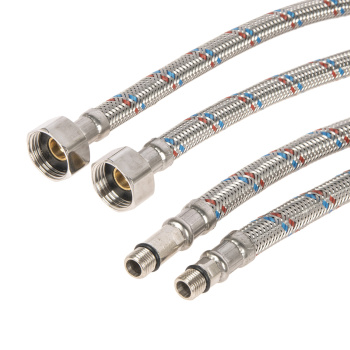 Шланг соединительный к смесителю 50 см нерж.сталь VALFEX М10*18-1/2" уп.2шт *1/75