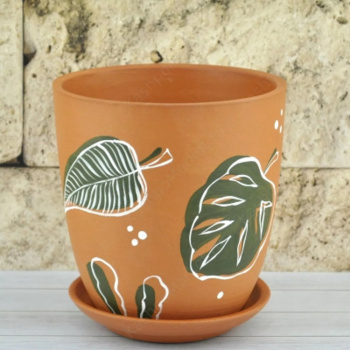 Кашпо керам. "Тропики" 2.8л d верха 170мм h160мм с поддоном ТПК3 *4