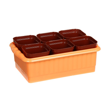 Набор стаканов 250 мл для рассады Радиан, 8 шт., поддон 32.2х16.6х9 см, пластик Набор стаканов 250 мл для рассады Радиан, 8 шт., поддон 32.2х16.6х9 см, пластик