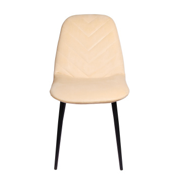 Стул FORPOST Малибу, 44х84х38 см, велюр, конфетти ивори, бежевый