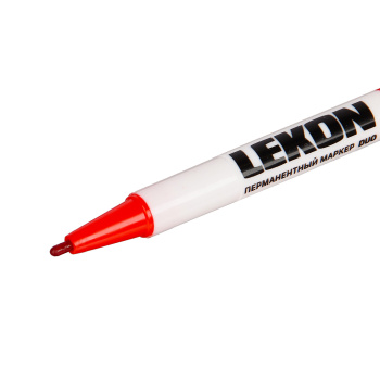 Маркер строительный перманентный 2-хсторонний красный (набор10 шт) арт.012211 LEKON DUO *1/10/300 Маркер строительный перманентный 2-хсторонний красный (набор10 шт) арт.012211 LEKON DUO *1/10/300