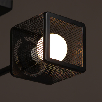 Люстра N6400/2 BK+COP 2*40W E27 220V (l-465; w-155; h-195) VERNER LIGHTING *1