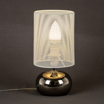 Лампа настольная 21018/1T SV WT Е14 40Вт S=2м2  *1/24