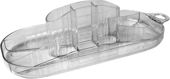 Кельма для декоративных покрытий DECOR 220х110 мм, овальная, ABS пластик, арт. 640-220