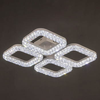 Люстра 09848-0.3-04A WH LED ПДУ+диммер S=14м2 *1