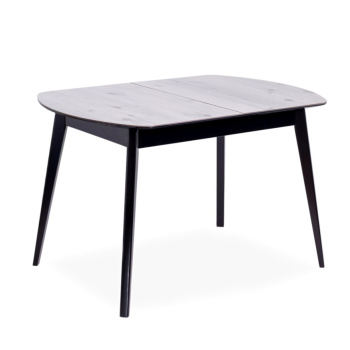 Стол раздв.АТЛАС-02 СТП 1200(+320)*800*h750мм Бискайская сосна+комплект ножек дерев.Черный *1