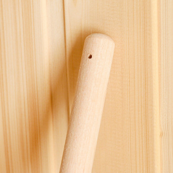 Ковш для бани "Прямой" из нержавеющей стали, с деревянной ручкой 9718716