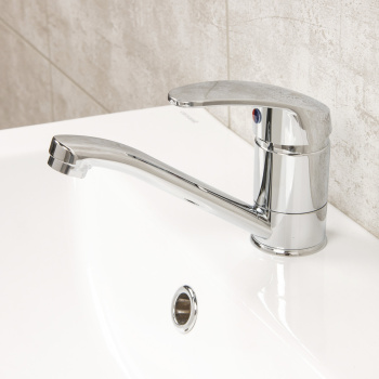 Смеситель для умывальника ROEGEN RC014B короткий излив *1/10