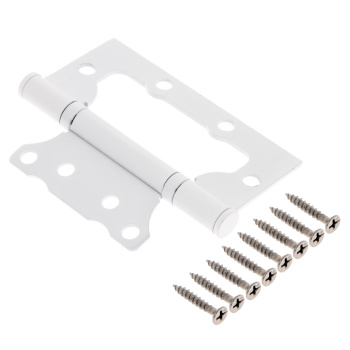 Петля без врезки БЕЛАЯ 100*75*2,5 WW Фабрика Замков *1/50/100