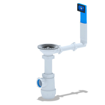 Сифон бутылочный 3 1/2"*40 с гибким переливом мойки АНИ ГРОТ А0145S *1/10