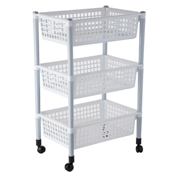 Этажерка пластм. 3 секции-лотка, на колесиках 440х310х700мм арт.960 ("Полимербыт") *1/2 Этажерка пластм. 3 секции-лотка, на колесиках 440х310х700мм арт.960 ("Полимербыт") *1/2