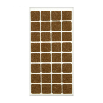 Подпятник войлочный самокл. 25*25 мм (32 шт) *1/150