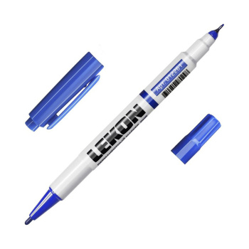 Маркер строительный перманентный 2-хсторонний синий (набор10 шт) арт.012261 LEKON DUO *1/10/300 Маркер строительный перманентный 2-хсторонний синий (набор10 шт) арт.012261 LEKON DUO *1/10/300