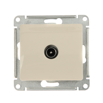 Механизм розетки "Glossa" 1-м. TV 1DB беж. GSL000291 *1/10