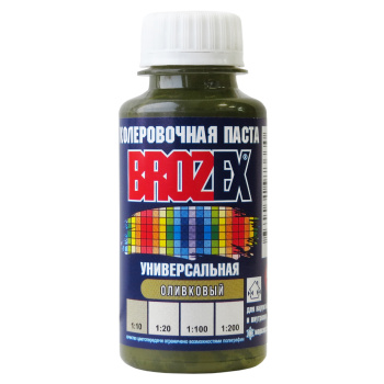 Колер паста BROZEX №29, 100 мл, оливковый