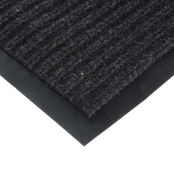 Коврик 40х60 см KOVROFF, влаговпитывающий, ребристый, черный