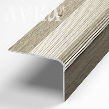 Порог-угол внешний 54х41.8х1350 мм Лука ПУ 02, дуб беленый