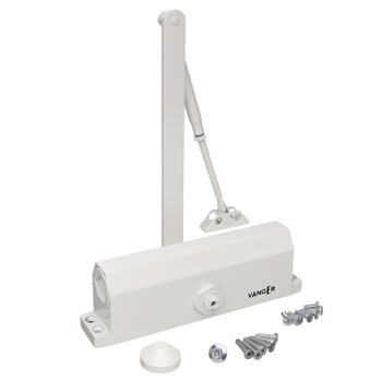 Доводчик для дверей от 120кг до 180кг DC-180-W белый Vanger *1/10