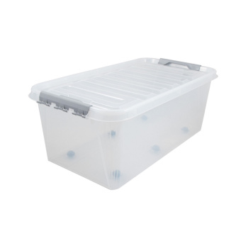 Контейнер д/хранения пластм. "Профи Комфорт" 55л 720х390х295мм на Кол.Прозр. арт.798("ПБ")*1/3 Контейнер д/хранения пластм. "Профи Комфорт" 55л 720х390х295мм на Кол.Прозр. арт.798("ПБ")*1/3