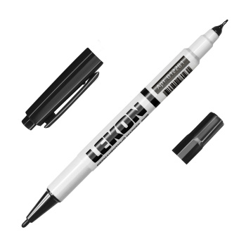 Маркер строительный перманентный 2-хсторонний черный (набор10 шт) арт.012281 LEKON DUO *1/10/300 Маркер строительный перманентный 2-хсторонний черный (набор10 шт) арт.012281 LEKON DUO *1/10/300