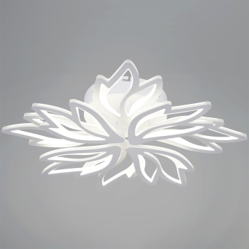 Люстра 09862-0.3-4+4 WH LED 3000-6200К ПДУ ИК ПДУ S=28м2  *1