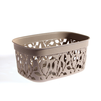 Коробка д/хранения пластм. "Флора" 240x175x110мм (3,0л) Франц.серый М2361 ("М-Пластика") *1/10