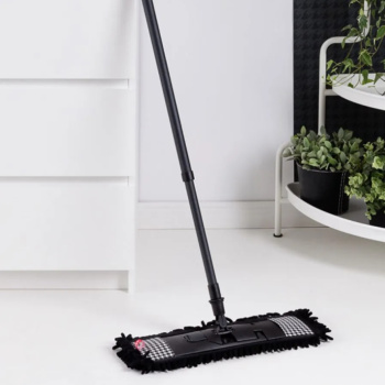 Швабра "флеттер" с насадкой из микрофибры "лапша", телескоп. ручка 130см "Пепита"081302 "York" *1/24