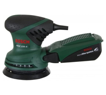 Шлифмашина эксцентриковая 220Вт 125мм 12000об/м ампл. колеб. 5мм PEX 220 A BOSCH *1/3