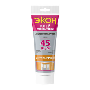 Жидкие гвозди 200 г ЭКОН Интерьерный, белый Жидкие гвозди 200 г ЭКОН Интерьерный, белый